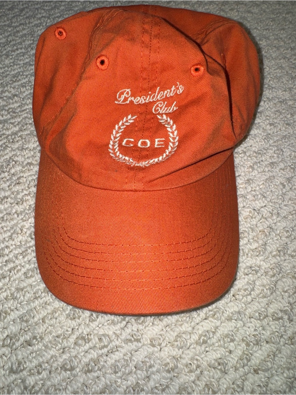 President's Club COE Orange Baseball Cap
